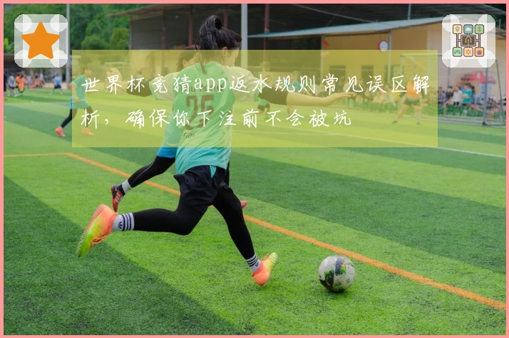 世界杯竞猜app返水规则常见误区解析，确保你下注前不会被坑
