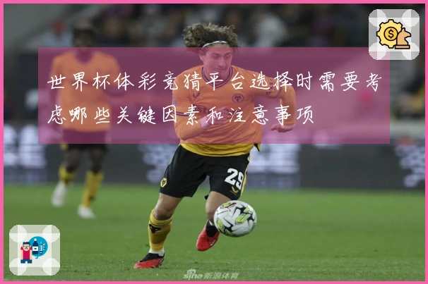 世界杯体彩竞猜平台选择时需要考虑哪些关键因素和注意事项